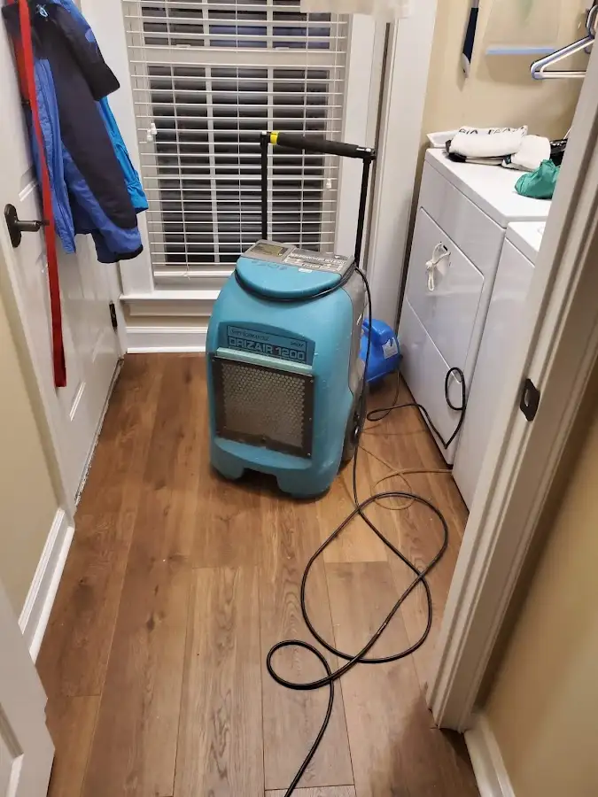 Commercial dehumidifier deployed for Flood Damage Cleanup in Portland
